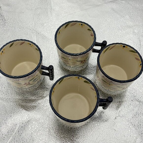 Temptations By Tara Mugs Desert Plate Set Of 8 Ovenware‎ Old World Blue **Read - Picture 12 of 16